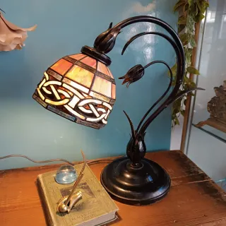 Lámpara Tiffany Hierro Vintage