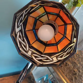 Lámpara Tiffany Hierro Vintage