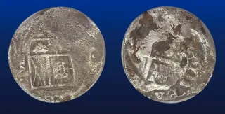 Moneda 8 reales Plata Siglo XVII