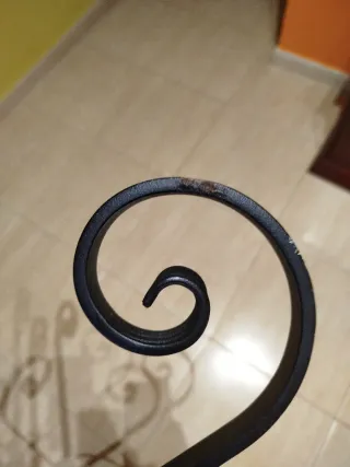 Lámpara de pie forja corazón