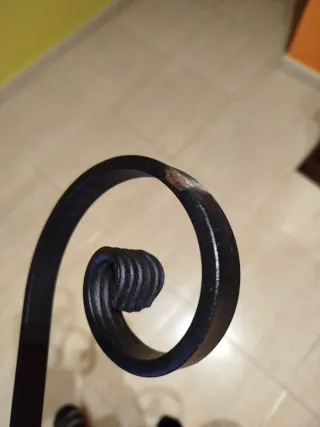 Lámpara de pie forja corazón