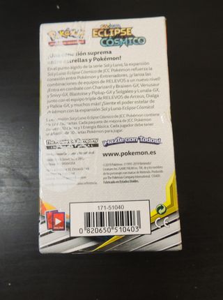 Caja Pokémon Eclipse Cósmico 18 Sobres Español