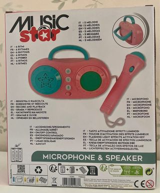 Micrófono y Altavoz Musical Star 3+