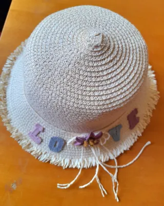 Conjunto sombreros y bolso verano niña