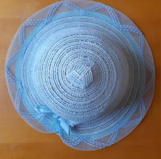 Conjunto sombreros y bolso verano niña