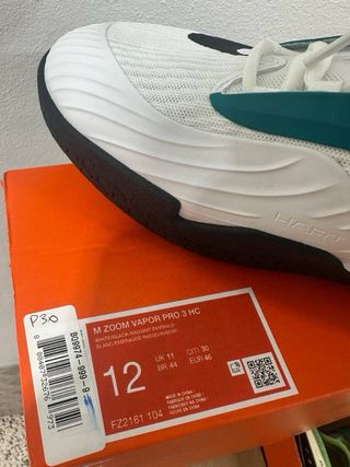 Nike Zoom Vapor Pro 3 HC Blanco/Verde Azulado