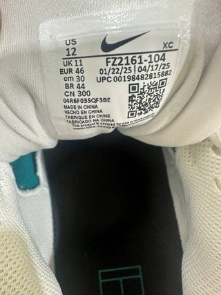 Nike Zoom Vapor Pro 3 HC Blanco/Verde Azulado