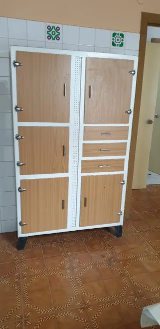 Alacena Mueble Cocina Madera y Metal