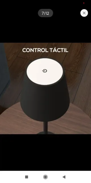 Lámpara de mesa negra