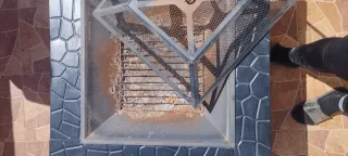 Chimenea exterior metal