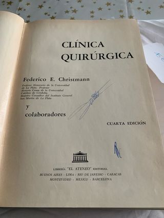 Libro Clinica quiruo E. E Cristmann y colabores C