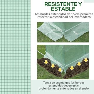 Plásticos para Invernaderos 3x2x2 m Cubierta Verde