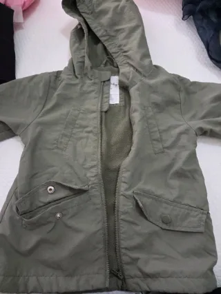 Parka bimbo con cappuccio