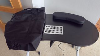 Mesa manicura con aspiradora