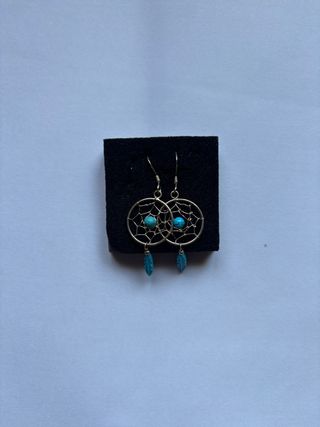 Pendientes de plata con turquesa