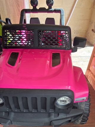Coche eléctrico infantil rosa 3 años
