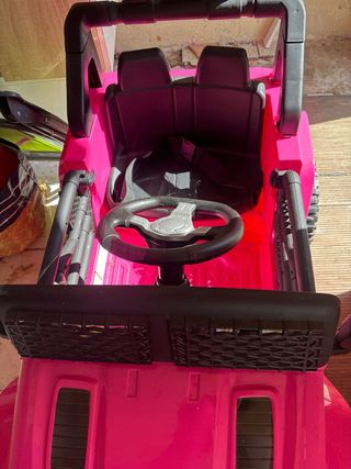Coche eléctrico infantil rosa 3 años