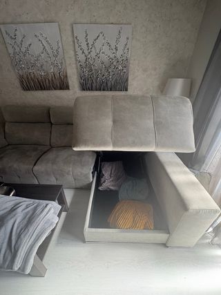 Sofá Chaiselongue Eléctrico Beige