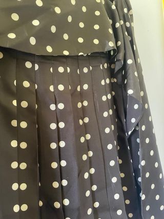 Falda de Bimba y Lola de lunares marrón y blanco