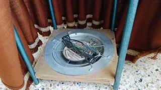 Mesa camilla redonda con brasero