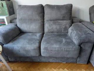 Sofá 3 plazas 1,60m gris