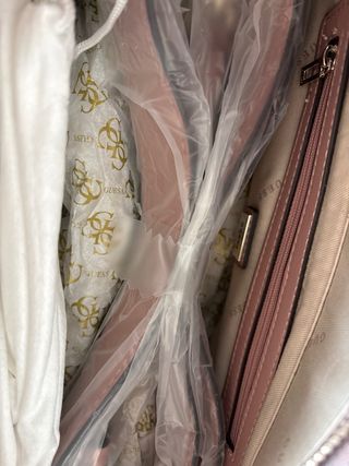 Bolso Guess Beige y Rosa