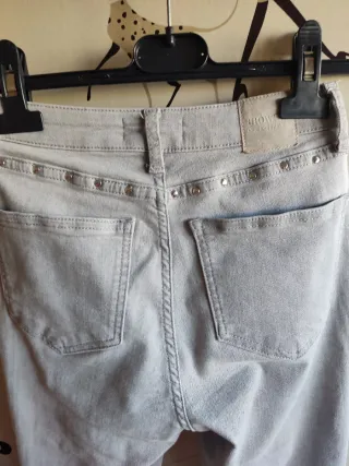 Pantalón vaquero gris Brownie mujer