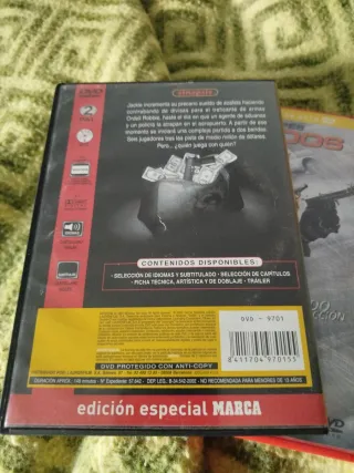 4 DVDs de Películas de Acción y Drama