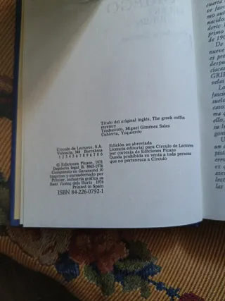 El Misterio del Ataúd Griego. E. Queen.