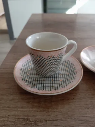 Set 4 tazzine da caffè in porcellana