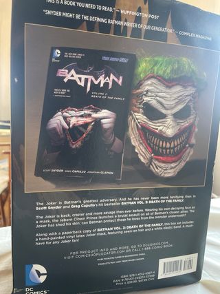 Careta Joker DC Comics La Muerte de la Familia