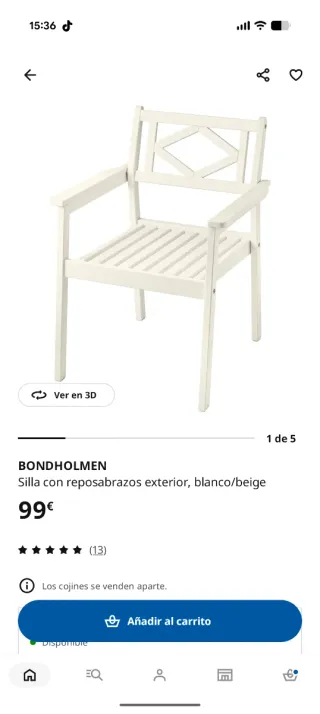 Sillas Ikea Bondholmen Grises