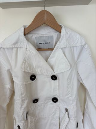 Trench Zara Blanco