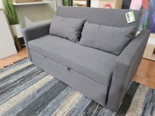 Sofá Cama Gris 2 Plazas