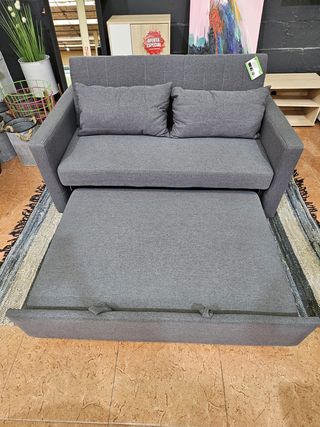 Sofá Cama Gris 2 Plazas