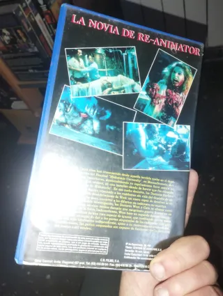 La Novia de Re-Animator VHS Caja Grande Videoclub
