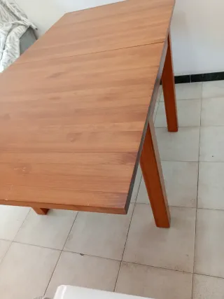 Mesa Extensible de comedor de madera macisa