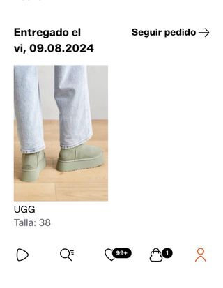 Botas UGG plataforma verde menta