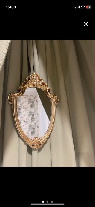 Espejo decorativo dorado