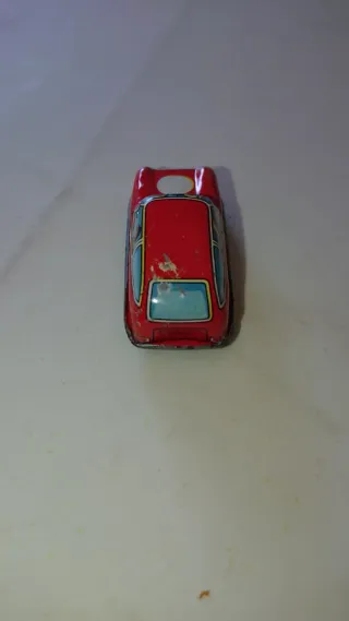 Coche de hojalata litografiado años 60 aleman