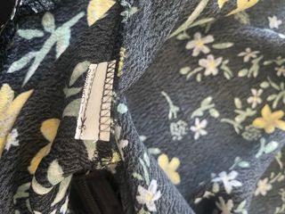 Vestido Zara floral negro y amarillo T.38