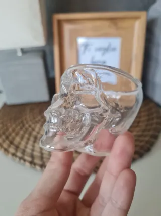 Bicchieri cocktail teschio in vetro