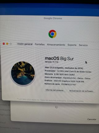 iMac Apple Plata/Blanco Poco Uso se puede ver