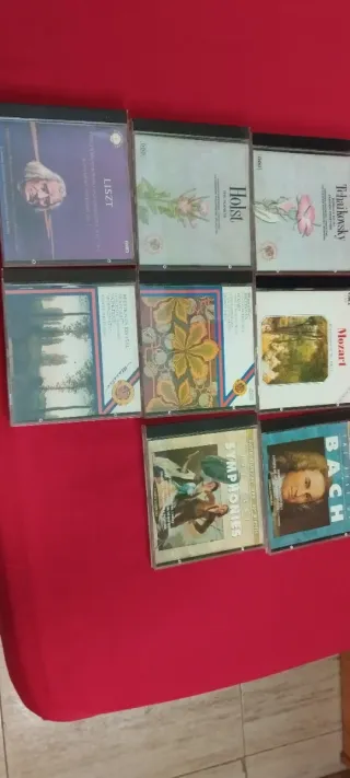 Lote 8 CDs Música Clásica: Liszt, Holst, Mozart, B