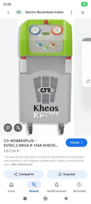 Máquina Taller Aire Acondicionado CTR Kheos