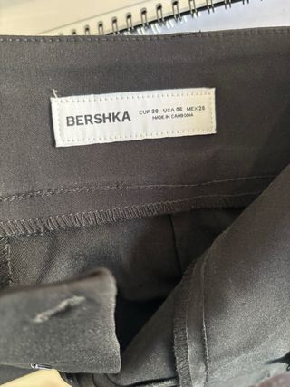 Pantalón traje tiro bajo Bershka DOS COLORES