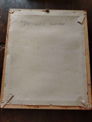 Dipinto a olio con cornice in legno