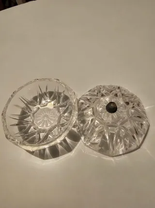 Lote 2 bomboneras cristal vintage