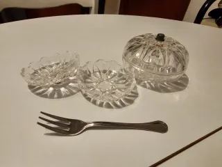 Lote 2 bomboneras cristal vintage