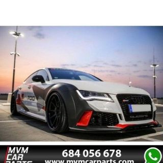 Paragolpes delantero + Añadido Carbono para Audi A